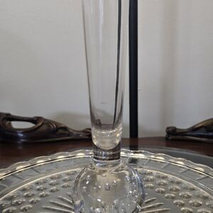 Elegant Clear Glass Vase